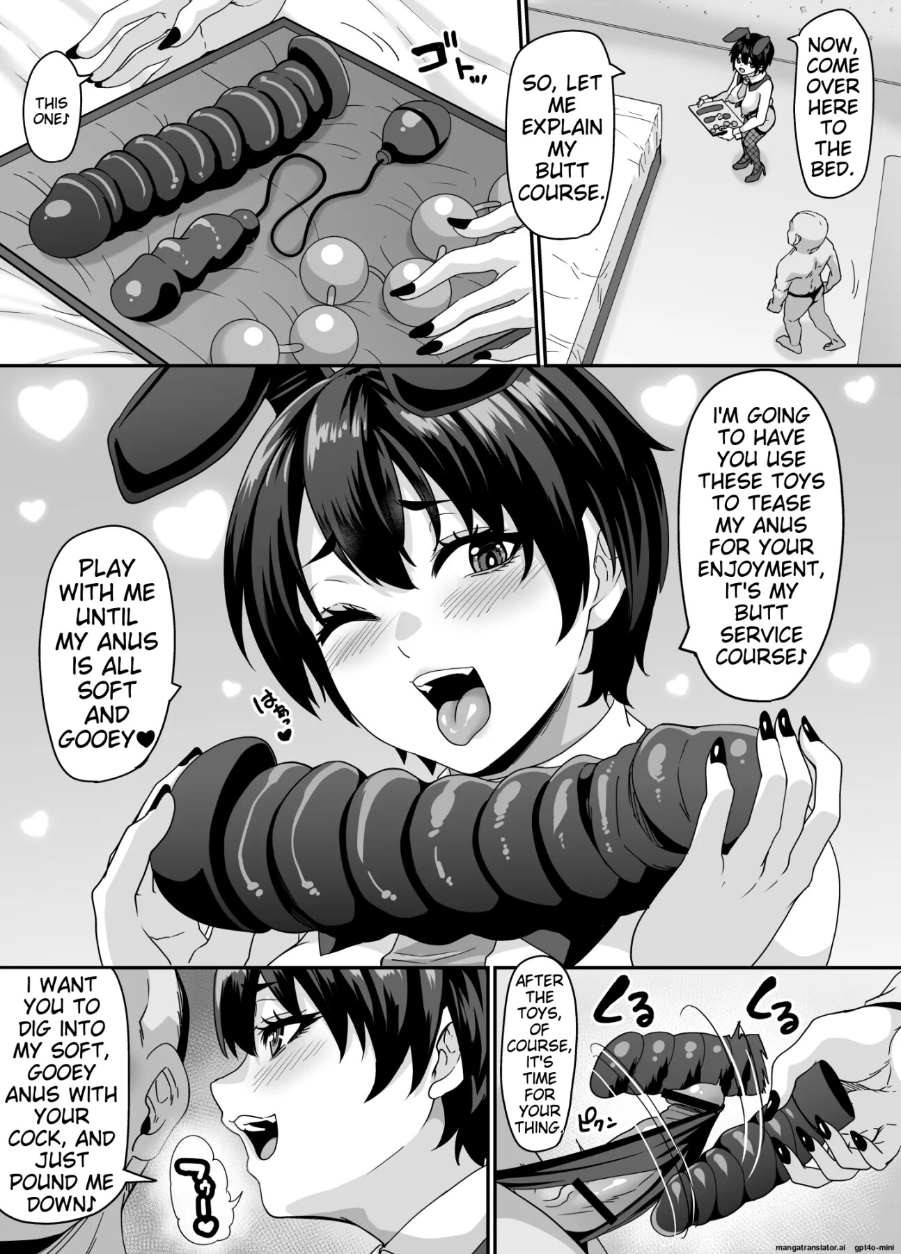 Hentai Manga Comic-I want to lick, suck and fuck the cheeky ass of the reverse bunny cast-Read-8